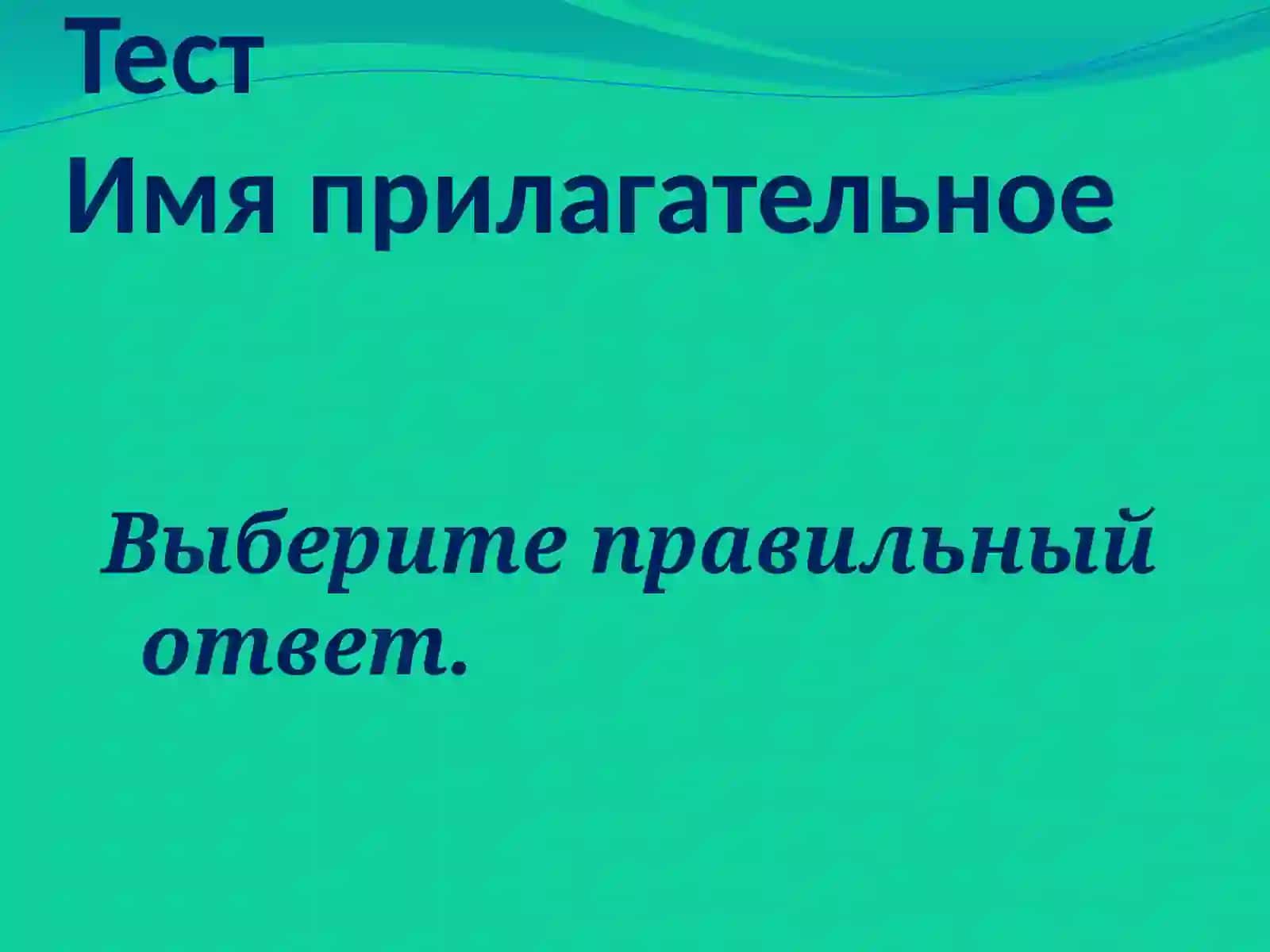 Правописание родовых окончаний имён прилагательных 4