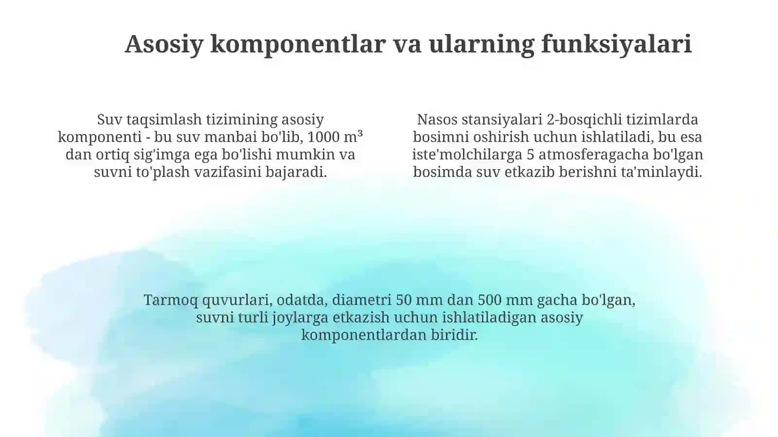 Tashkilotning suv taqsimlash tizimi 4