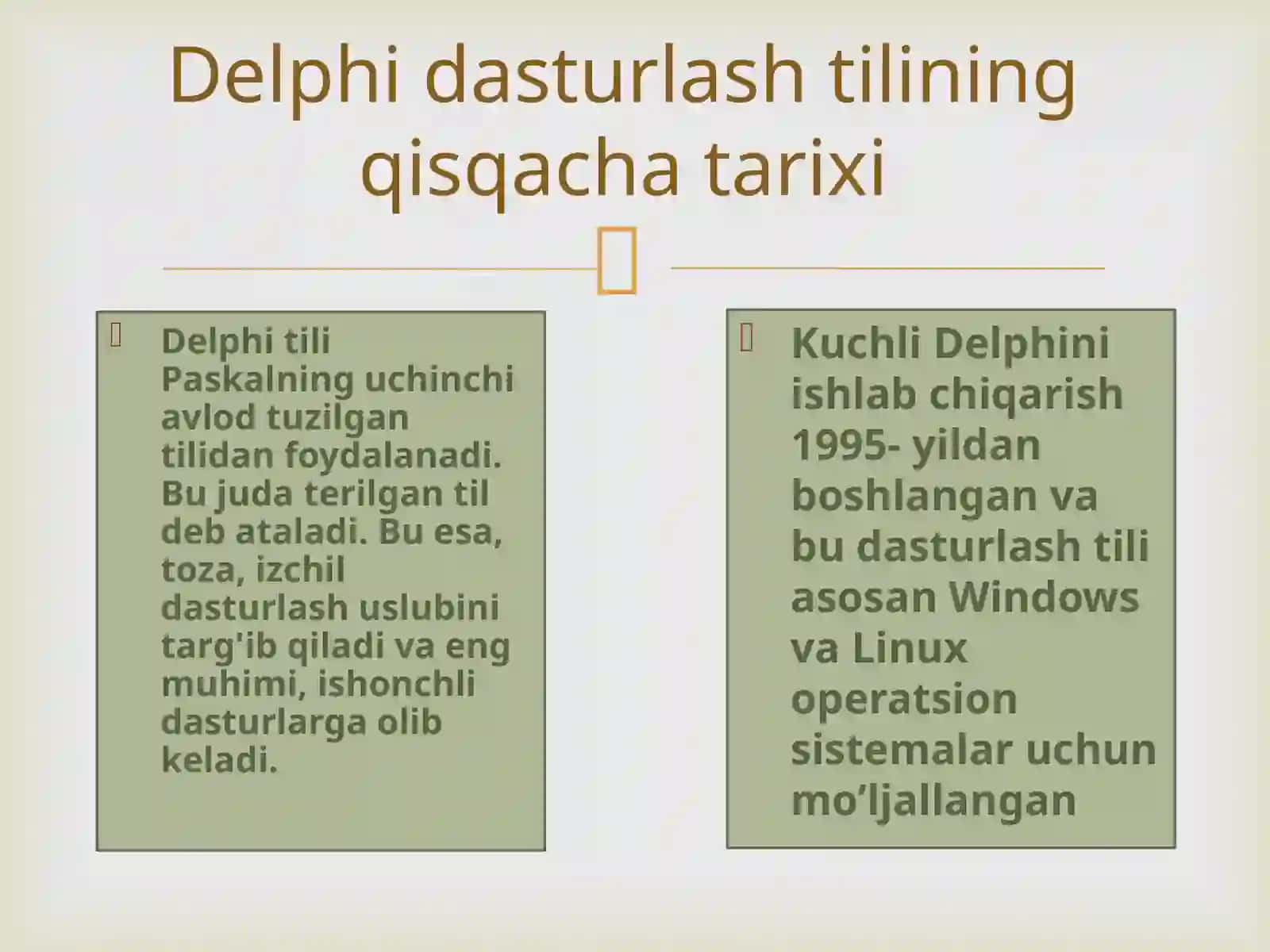 Delphi dasturlash tili 4