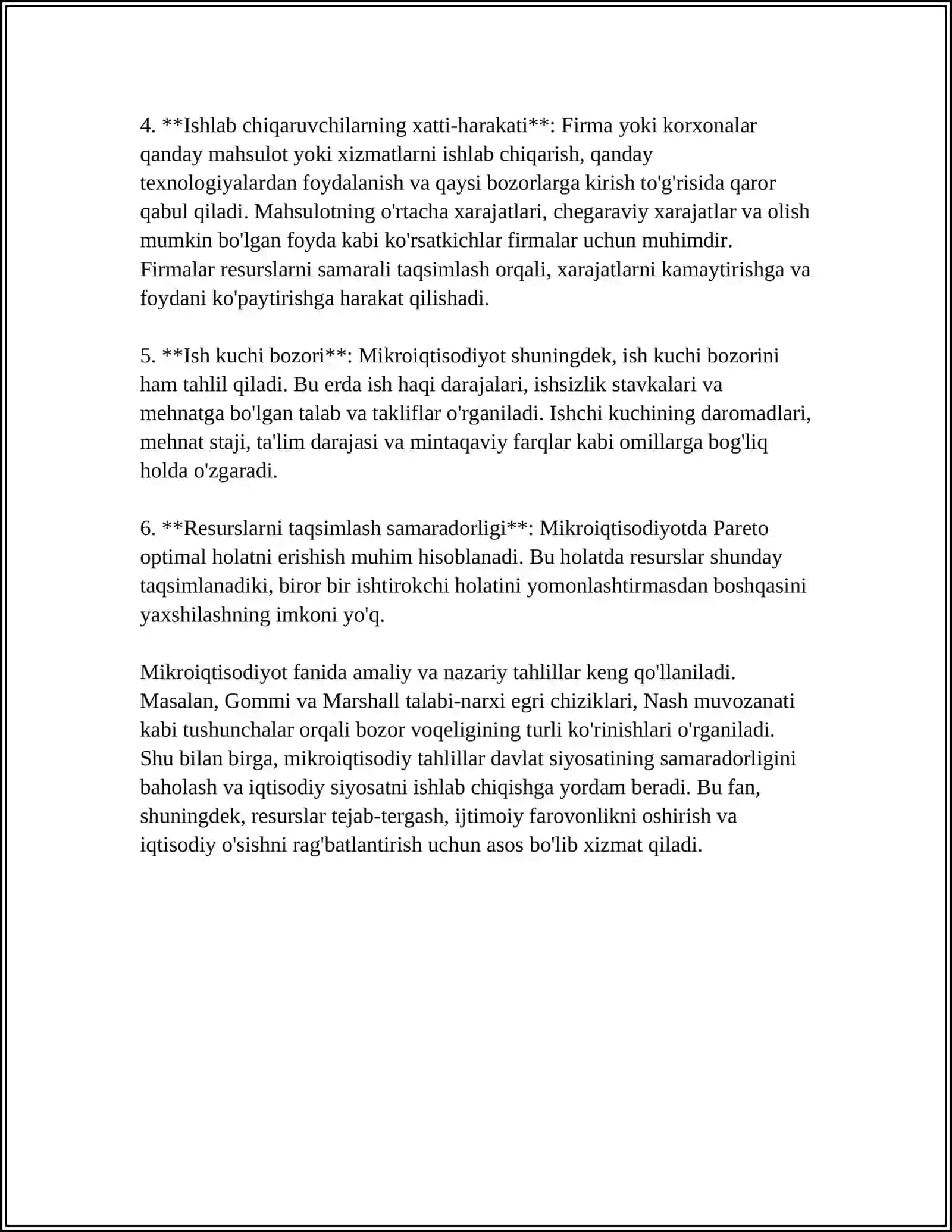MIKROIQTISODIYOT YUZAGA KELISHI.KLASSIK MAKTAB VAKILLARINING IQTISODIY QARASHLARI MAVZUSIDA SLAYD 4