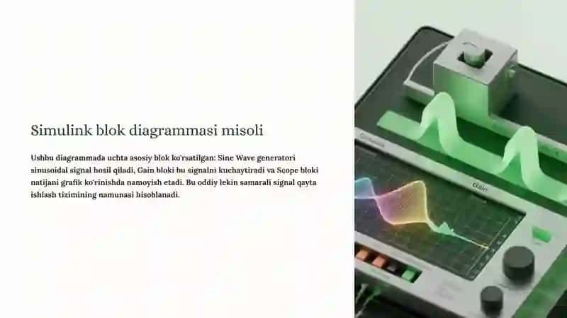 Simulink Qism Dasturidagi Bloklarning Xususiyatlari 4