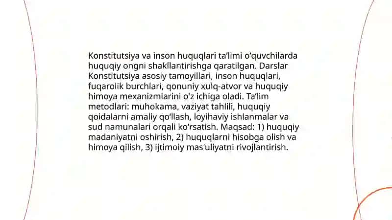 Fuqarolik tarbiyasi.Oʻquvchilarning yuksak maʼnaviy-axloqiy tarbiyasi 4