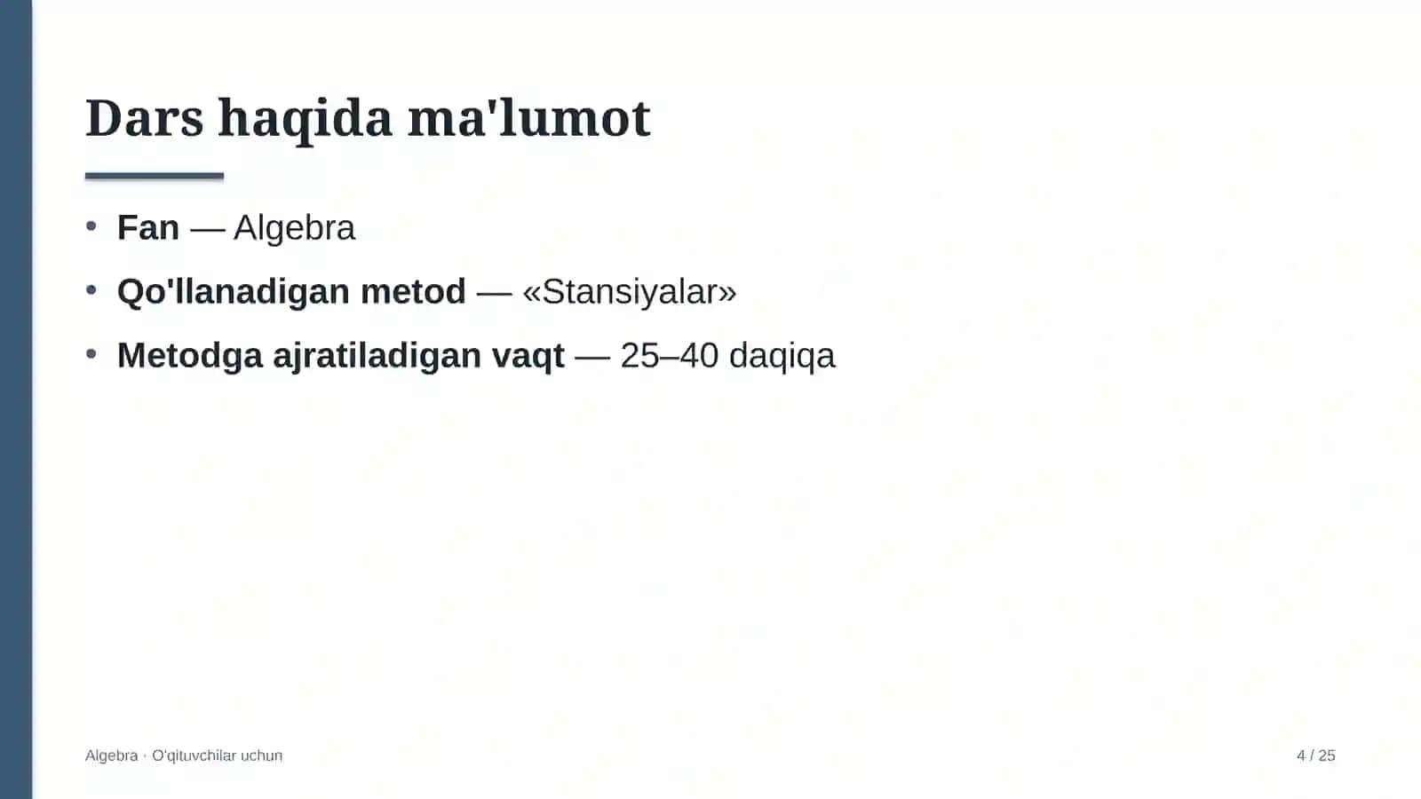 algebra darslarida stansiyalar metodidan foydalanish 6456 4