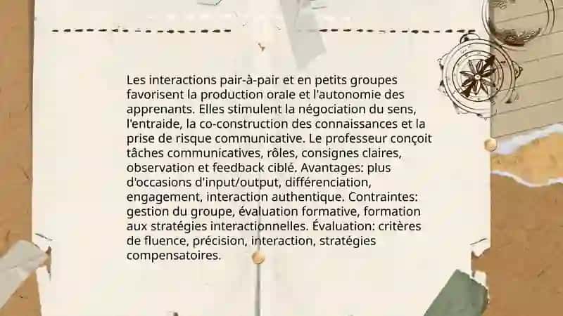 La classe de langue, lieu d'une interaction 4