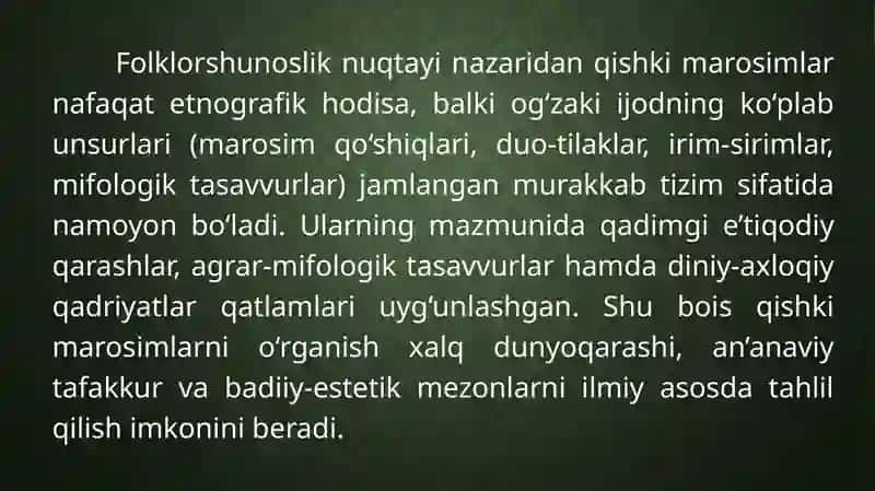 Qishki marosimlar 4