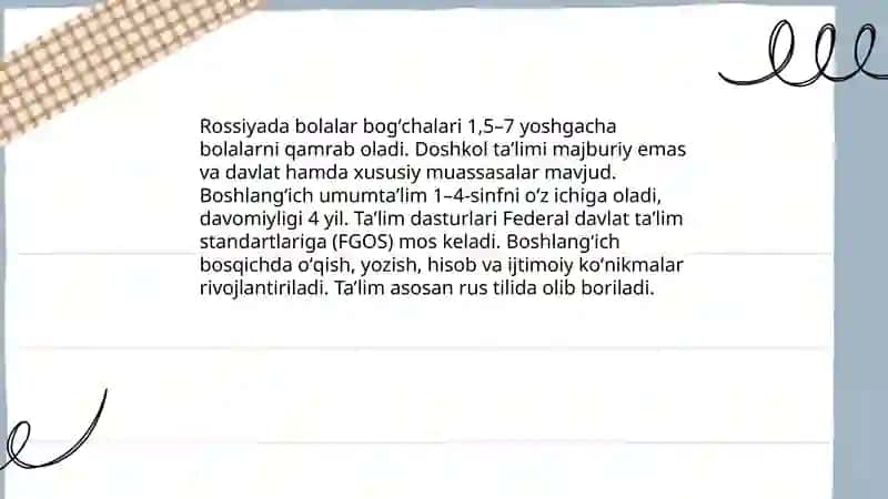 Rossiya taʼlim tizimi 4