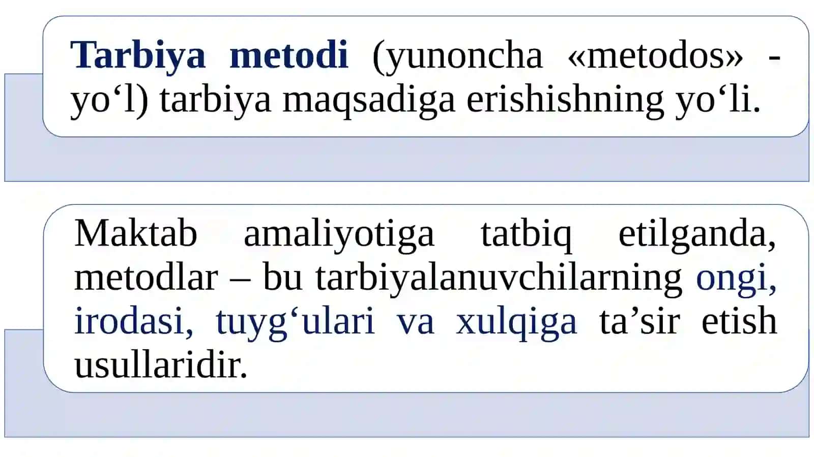 TARBIYA METODLARI TASNIFI 4