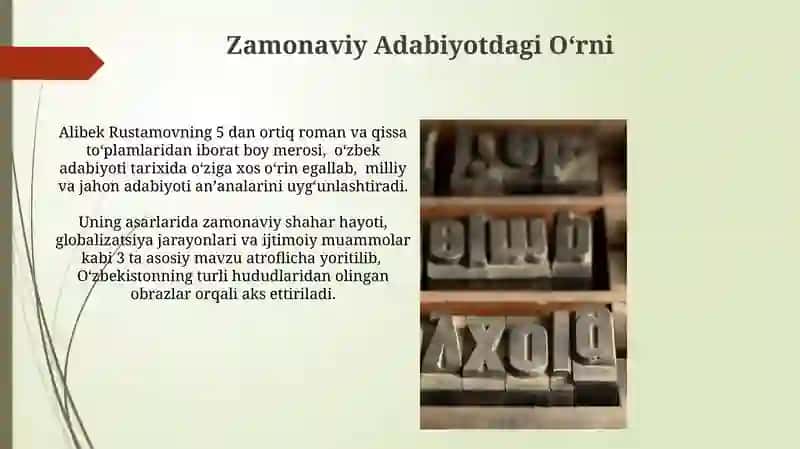 Alibek Rustamovning Hayoti va Faoliyati 4