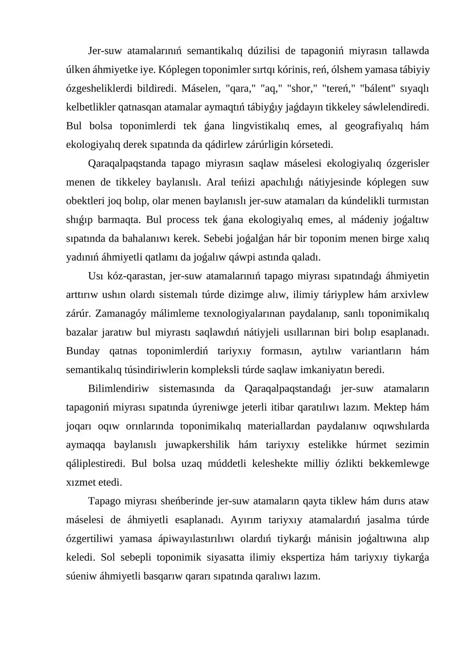 Qaraqalpaqstanda jer-suw atların tapago miyrasları 4