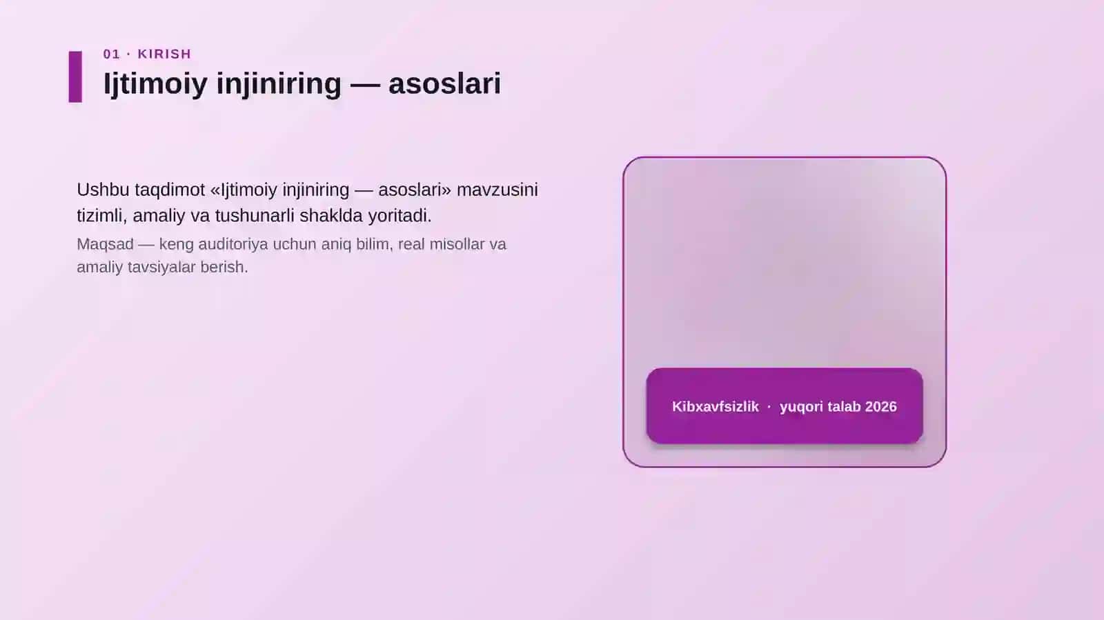 Ijtimoiy injiniring — asoslari 4