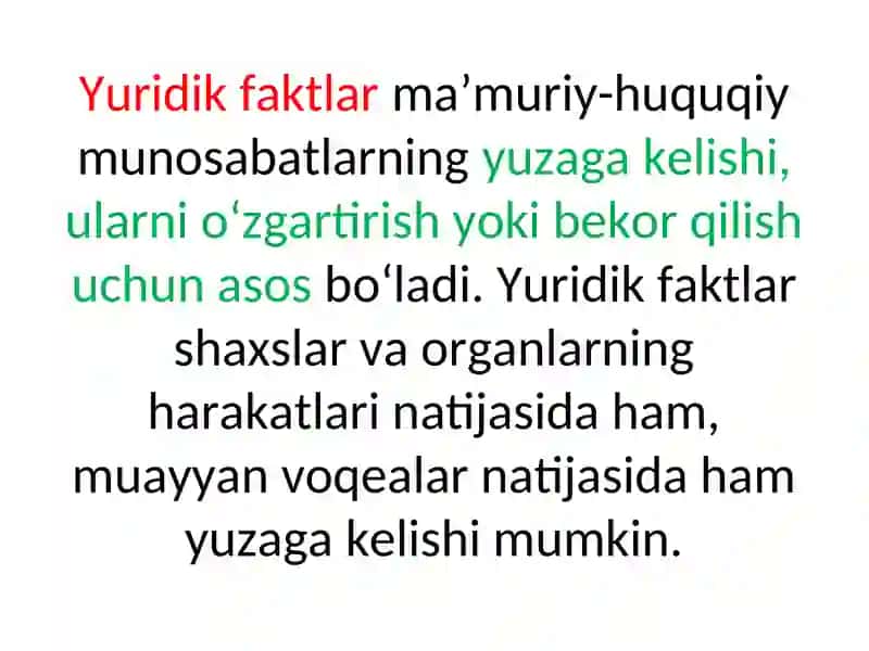 Yurdidik faktlar taqdimot 4