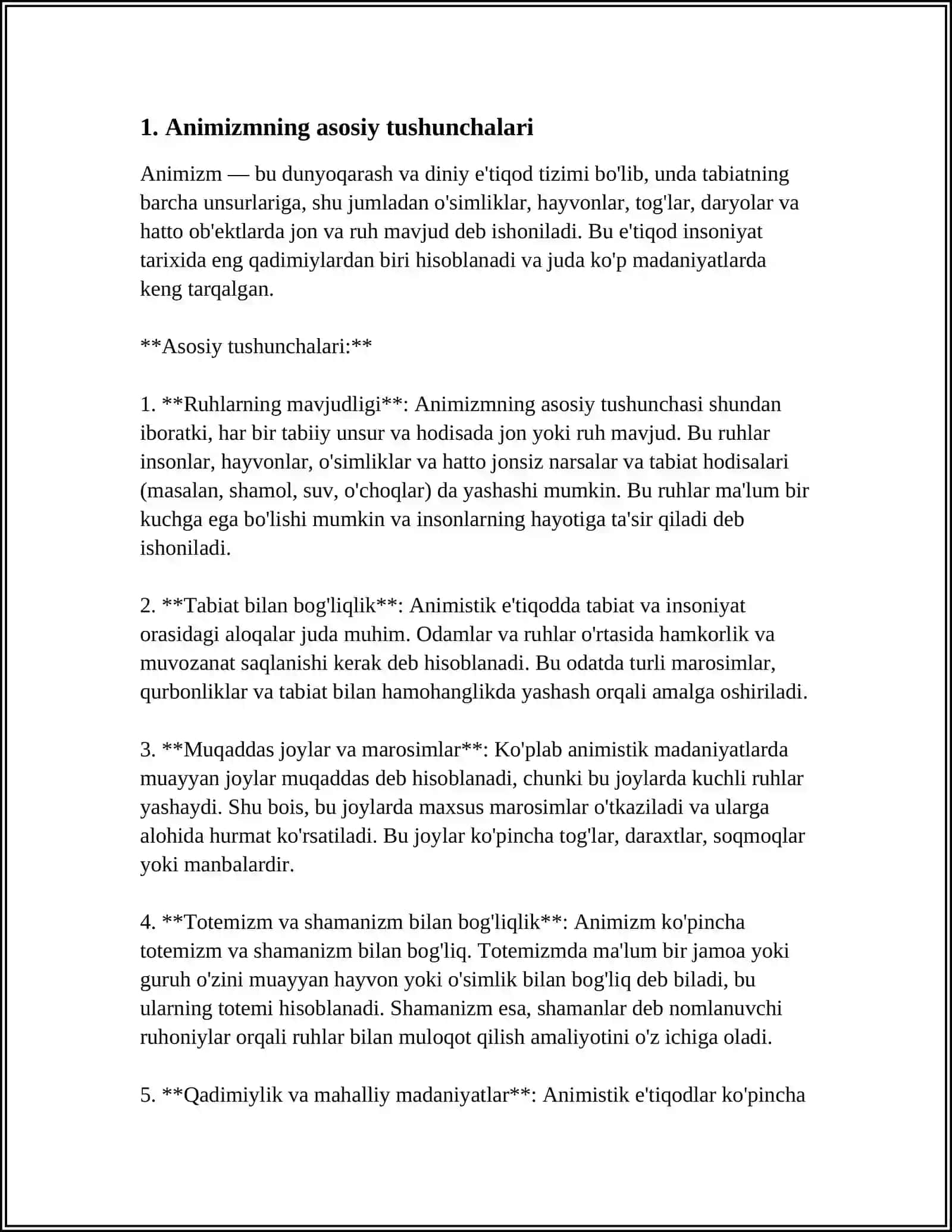 IBTIDOIY DINLAR(ANIMIZM,FETISHIZM,TOTEMIZM,SHOMONIZM) 4