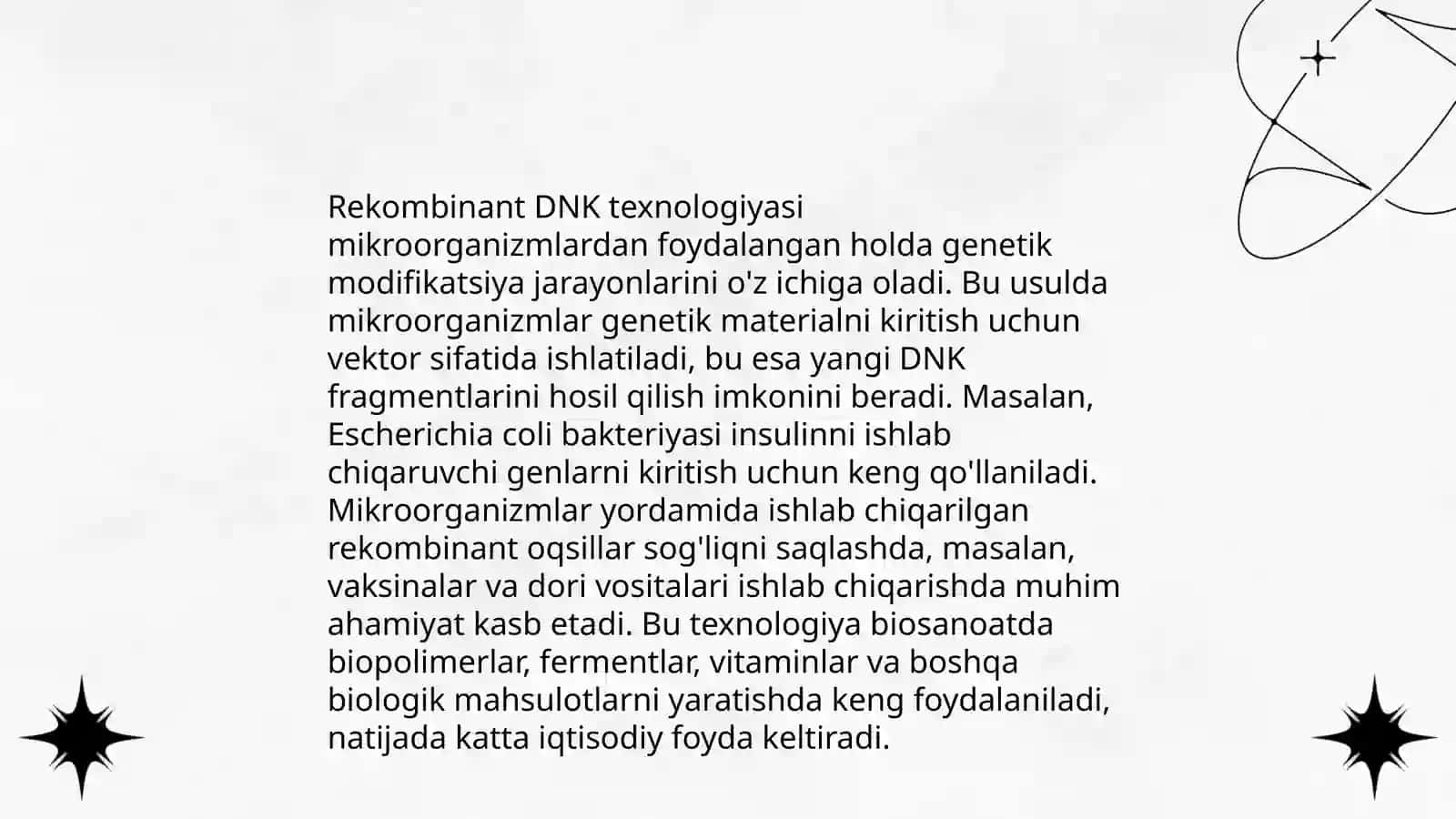 Mikroorganizmlarning gen muhandisligida qoʻllanilishi 4