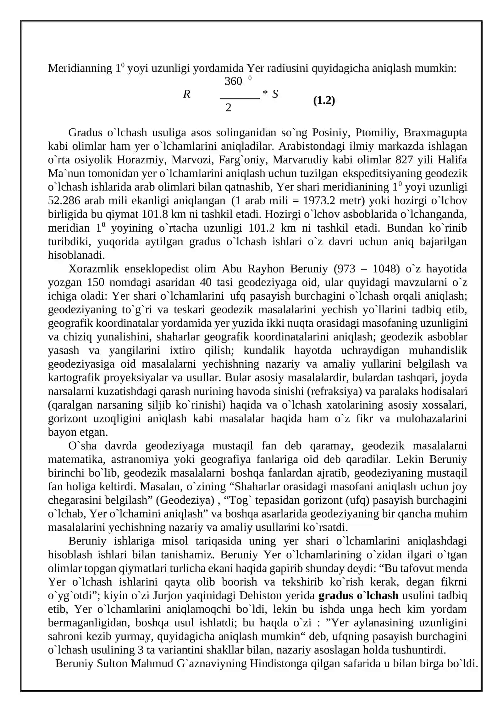 Geodeziya fanining vazifalari 4