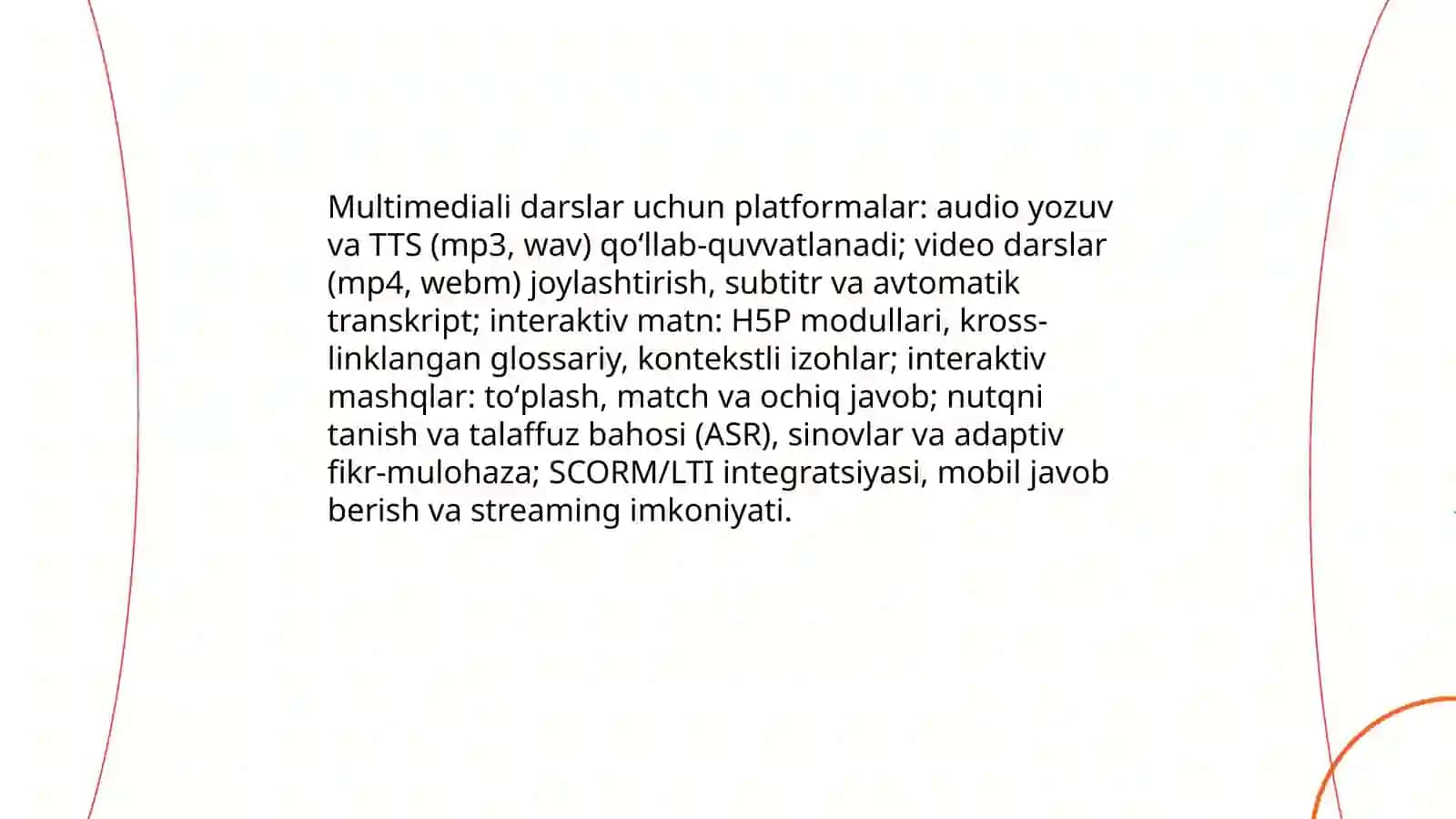 Oʻrganilayotgan til boʻyicha internet tarmogʻida onlayn oʻquv kurslari yaratish platformalari 4
