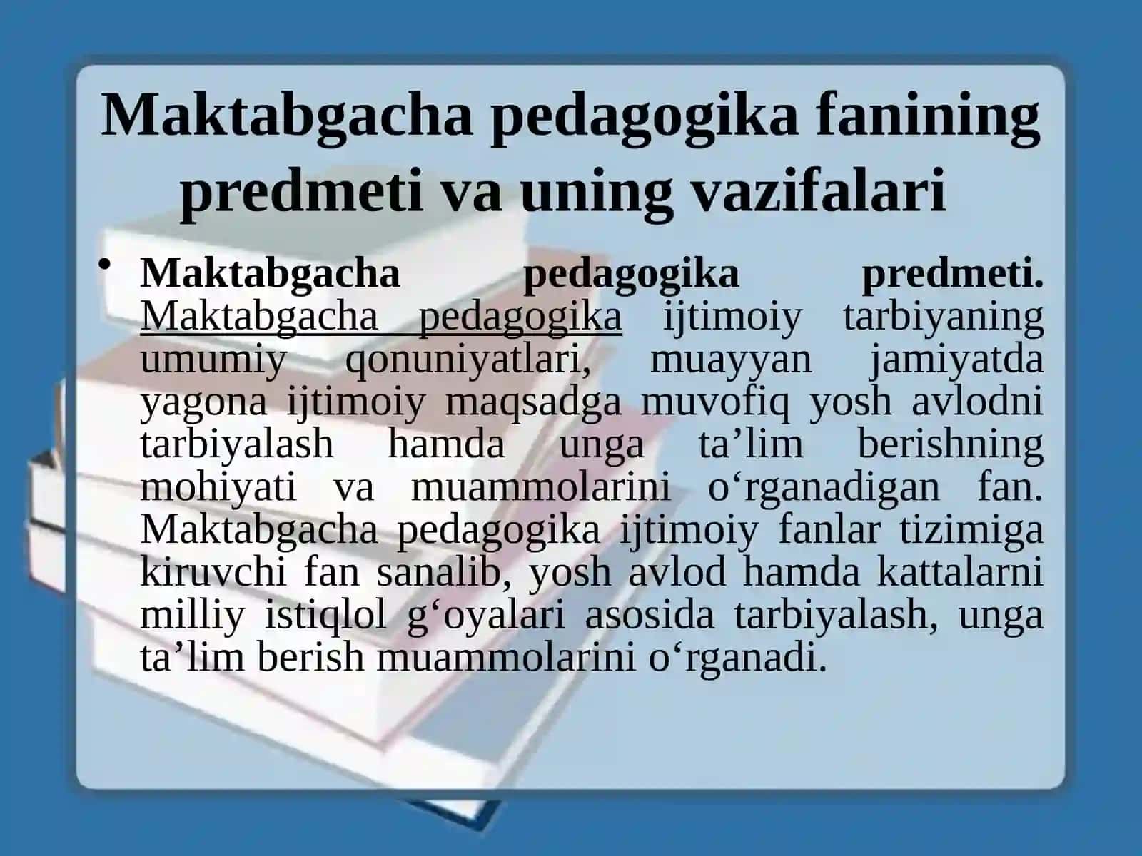 Maktabgachapedagogikafani maqsadvavazifalarini o'rganish 4