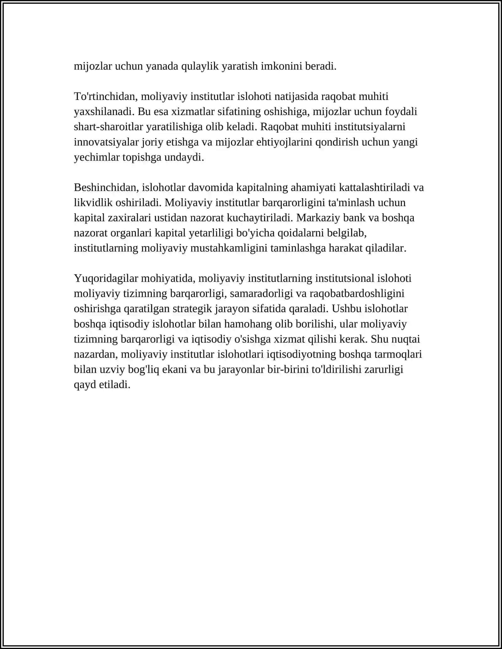 Moliyaviy tizimlarning institutsional rivojlanish tendensiyalari 4