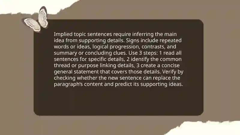 Identifying topic sentence 4