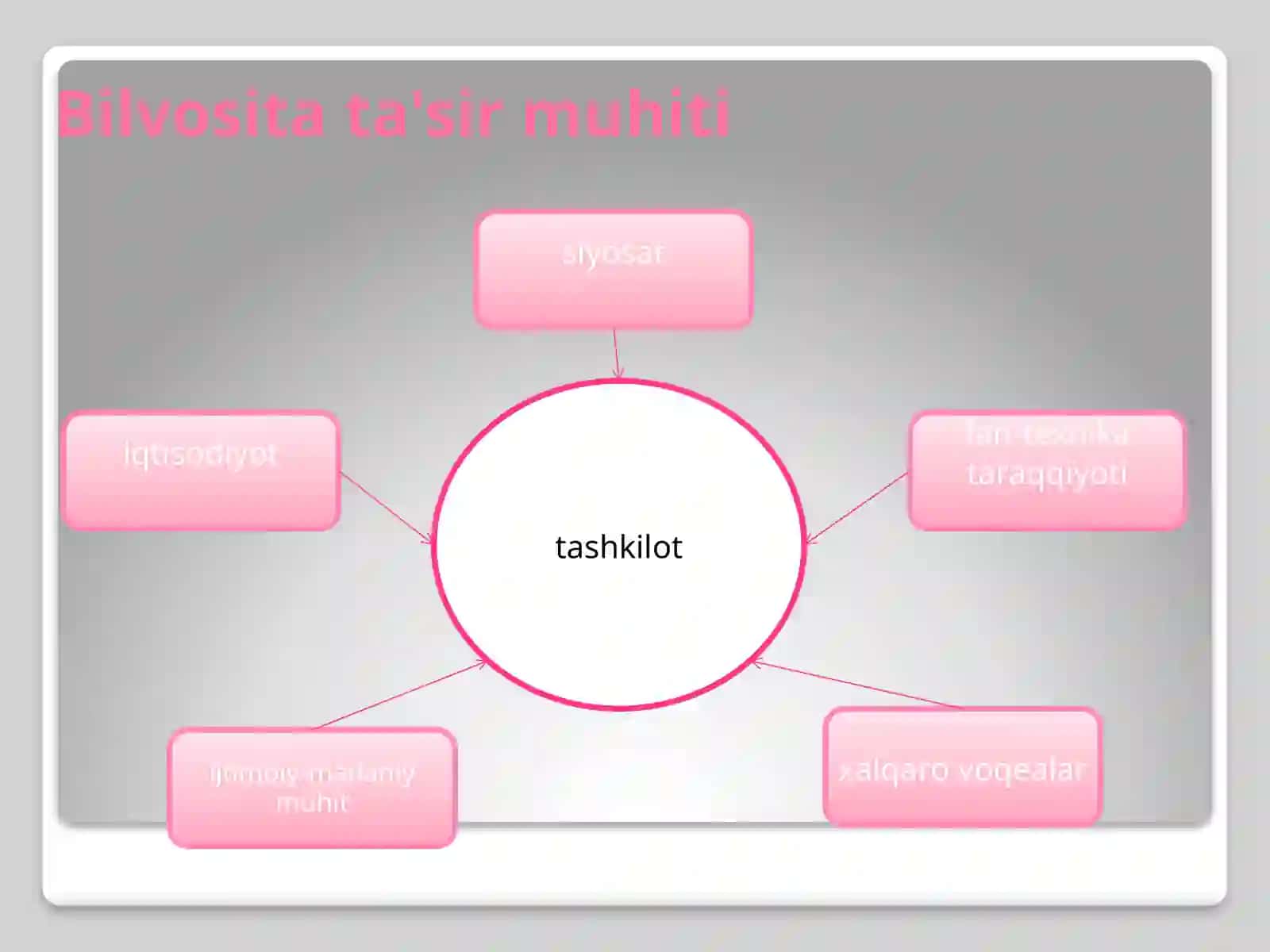 Iqtisodiyot - Tashqi va ichki muhit 4