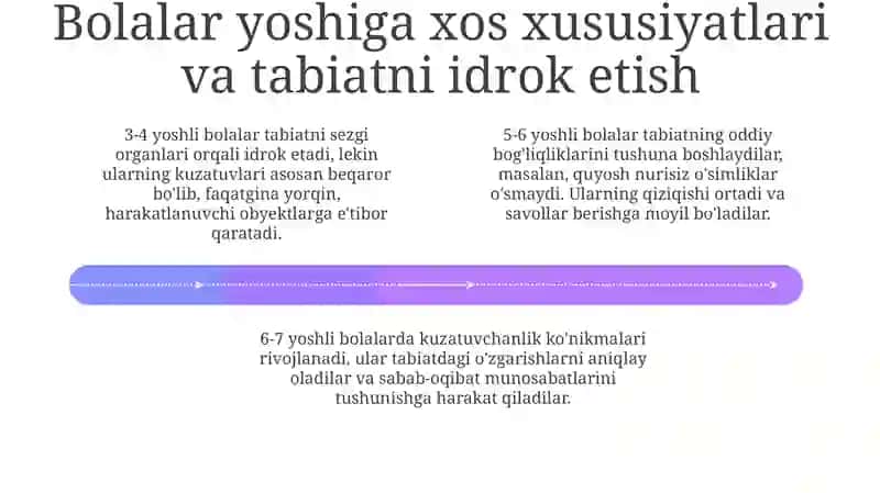 Ilk qadam davlat dasturida tabiat bilan tanishtirish mazmuni 4