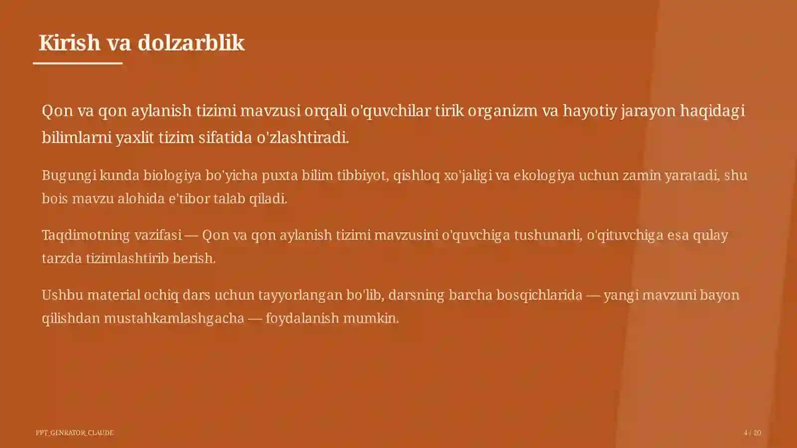 Qon va qon aylanish tizimi (8-sinf) 4