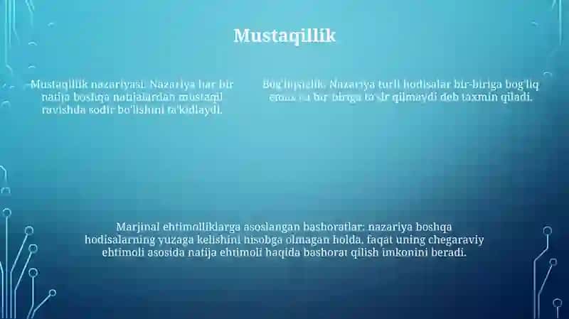 Ehtimollar Nazaryasi 4