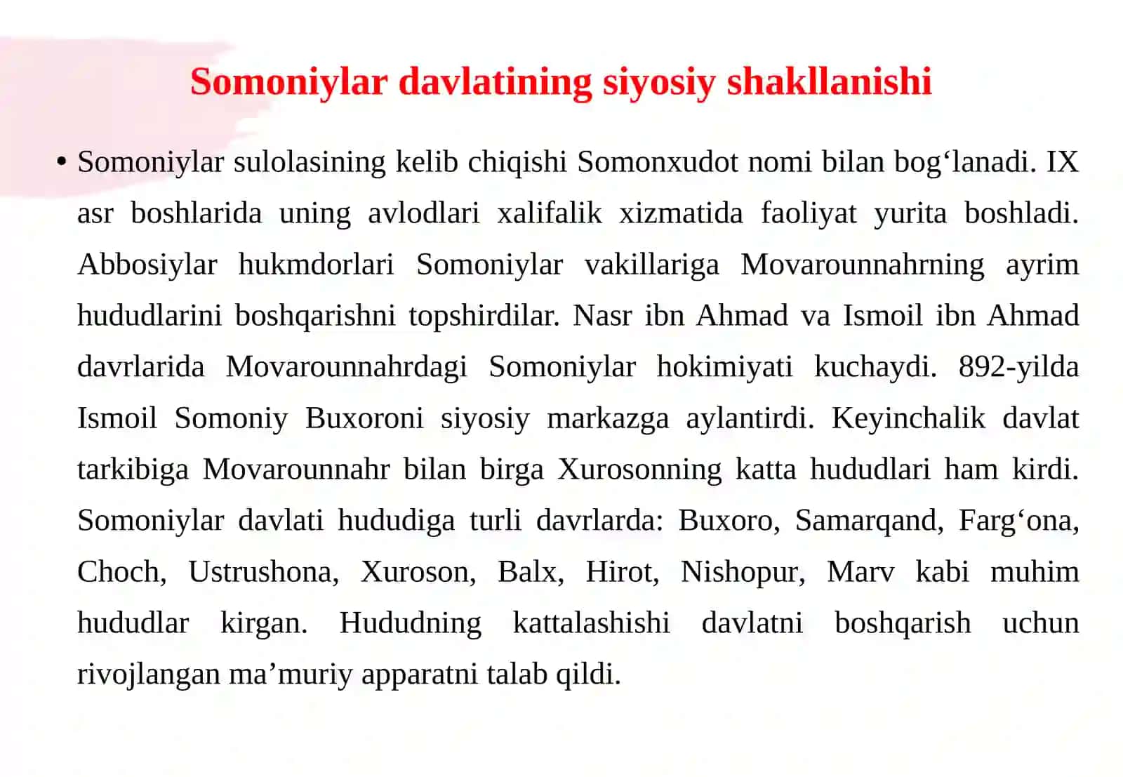 Somoniylar davrida davlat boshqaruvi va mansablar tizimi 4
