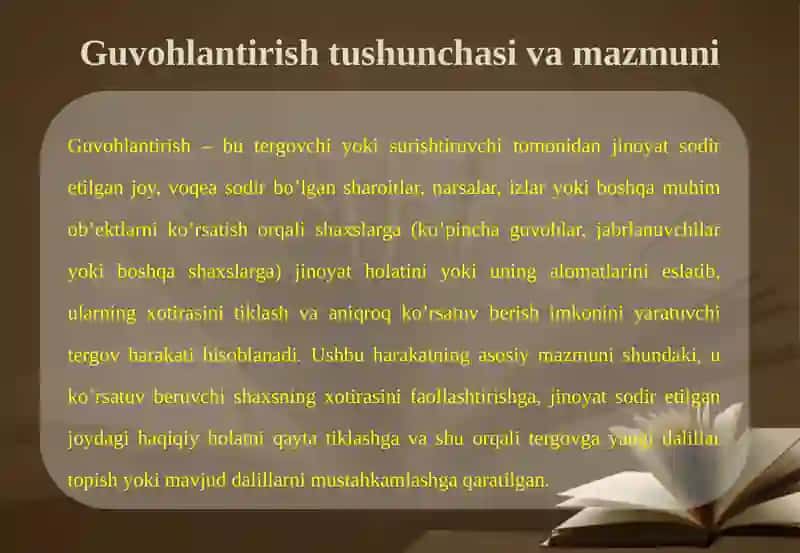 Guvohlantirishter go'vharakati tushunchasi va o'tkazilish tartibi 4