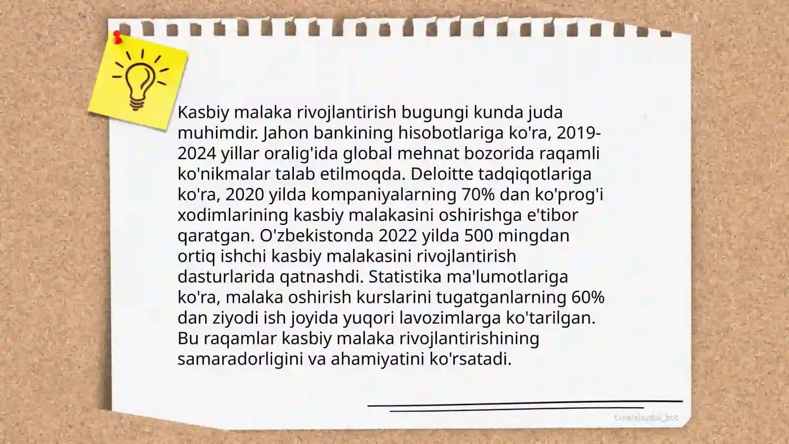 Faoliyatning oʻzlashtirilishi va malakalarni egallash 4