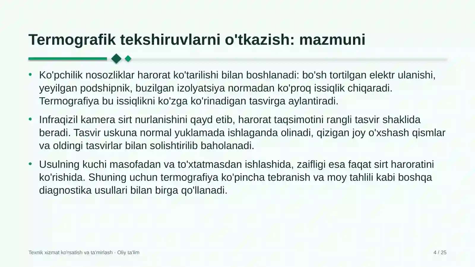 Sutchilik fermalarida termografik tekshiruvlarni o'tkazish 4