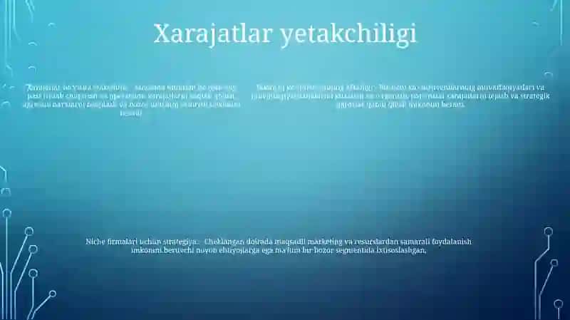 Ikkinchi Darajali O`Rinda Bo`Lgan Firmalar Strategiyasi 4