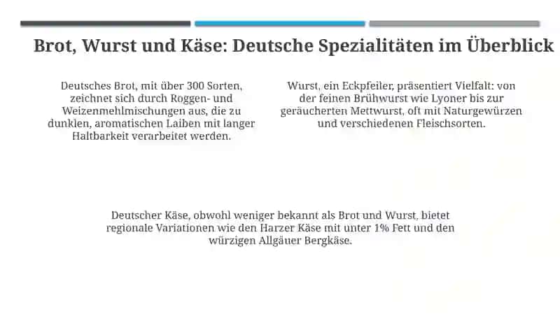 Essen und Trinken in Duetschland 4