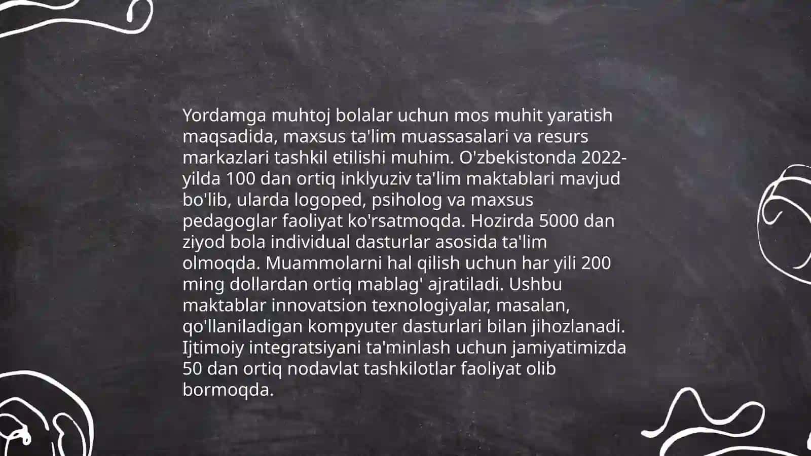 Alohida yordamga muhtoj bolani samarali inlyuziyasi uchun tashqi sharoitlar 4