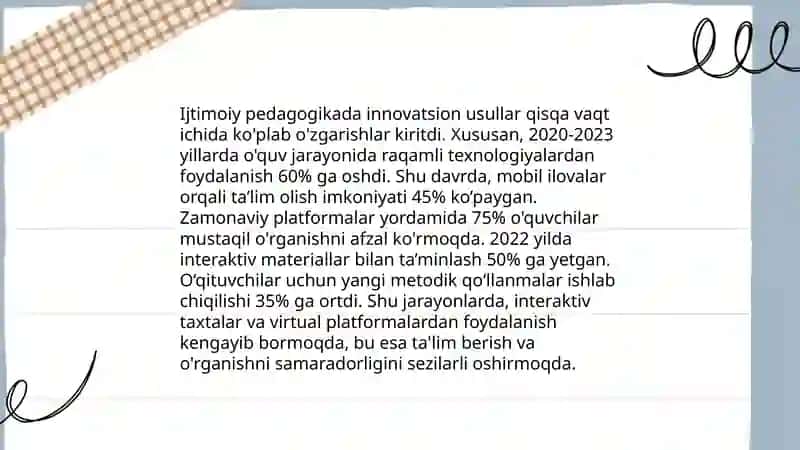 Ijtimoiy pedagogikani va ijtimoiy pedagogik faoliyat rivojining metodologik asoslari 4