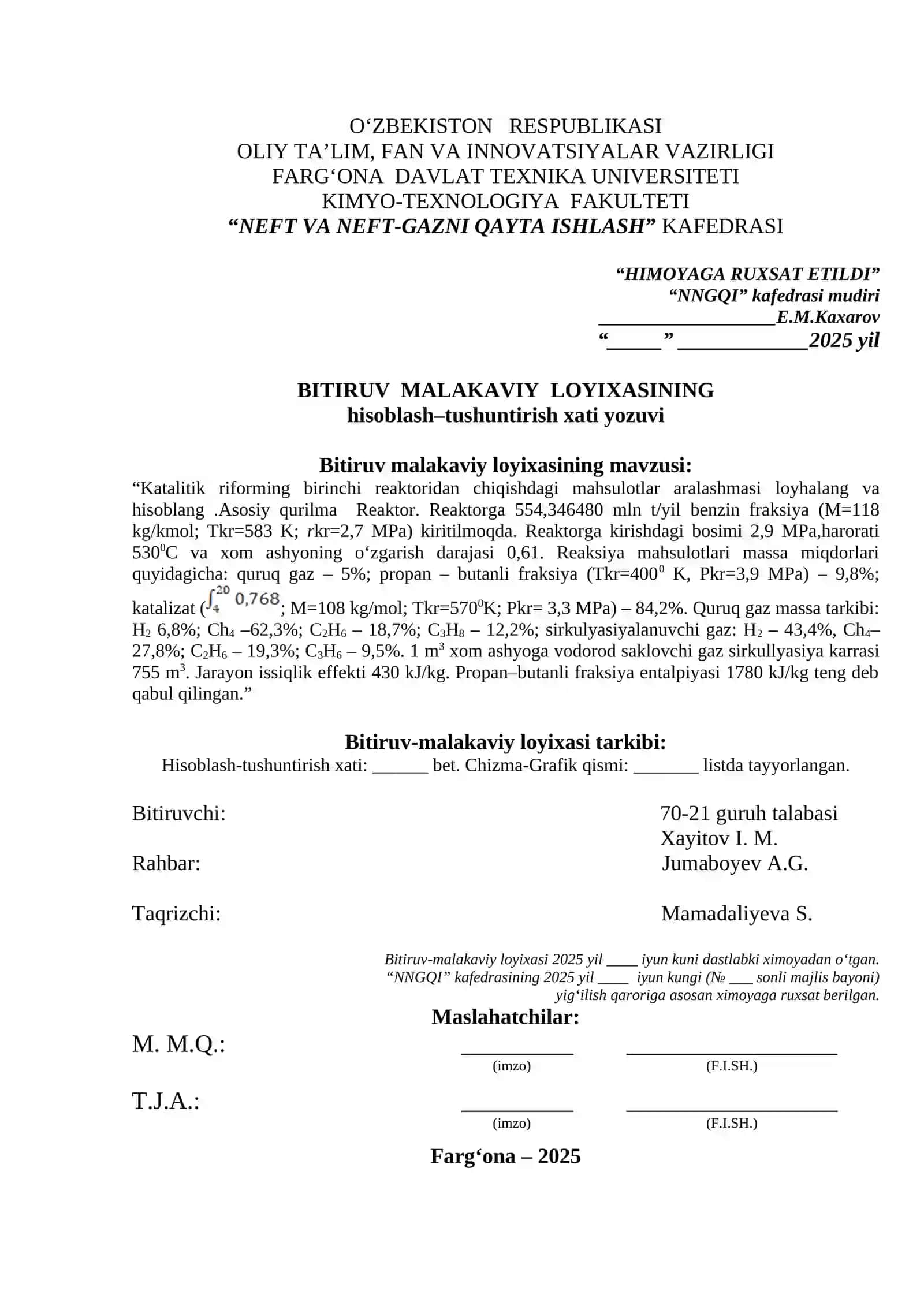 Neft va neft-gazni qayta ishlash texnologiyasi 4