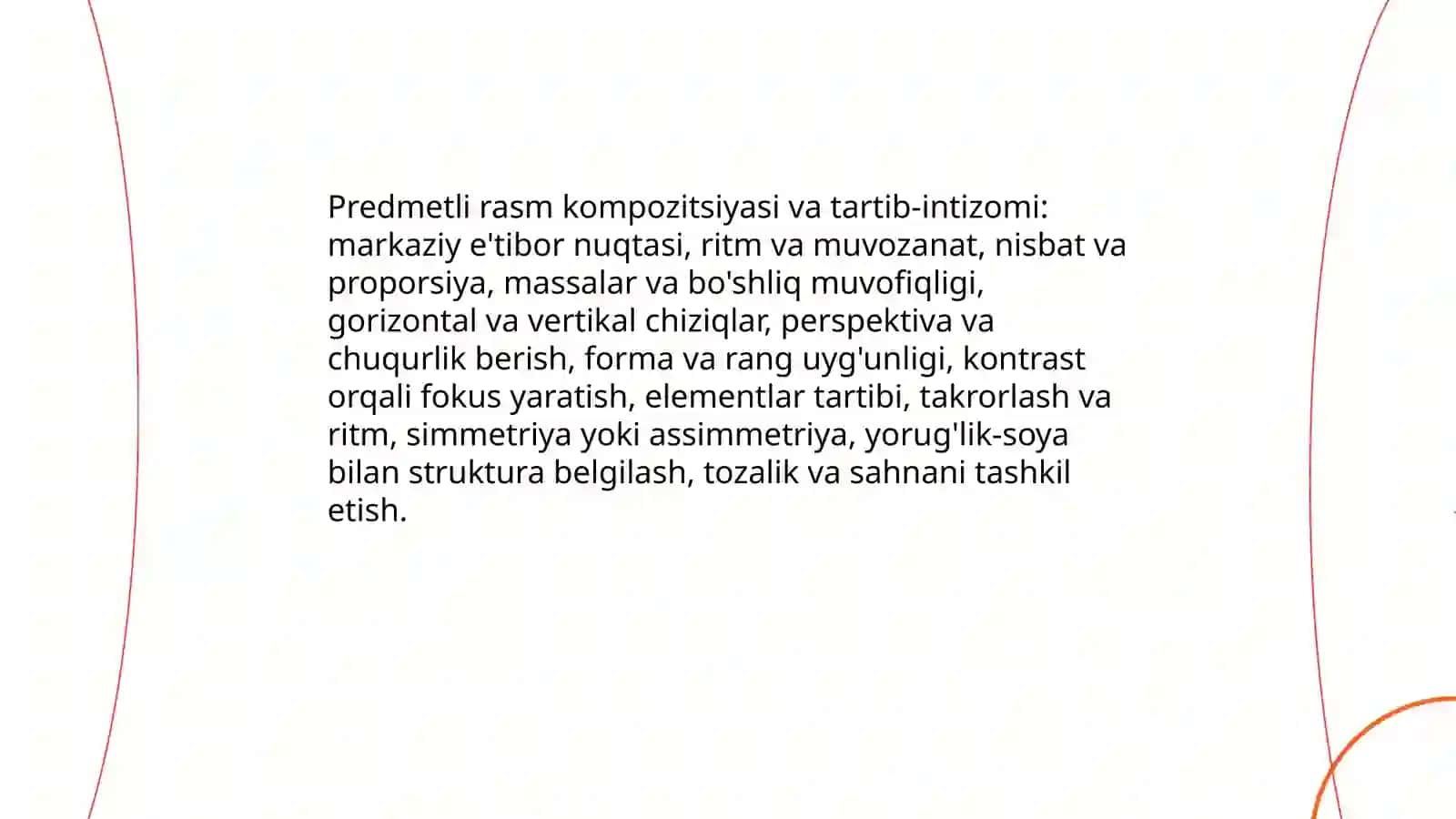 Predmetli rasmning taʼrifi va xususiyatlari 4