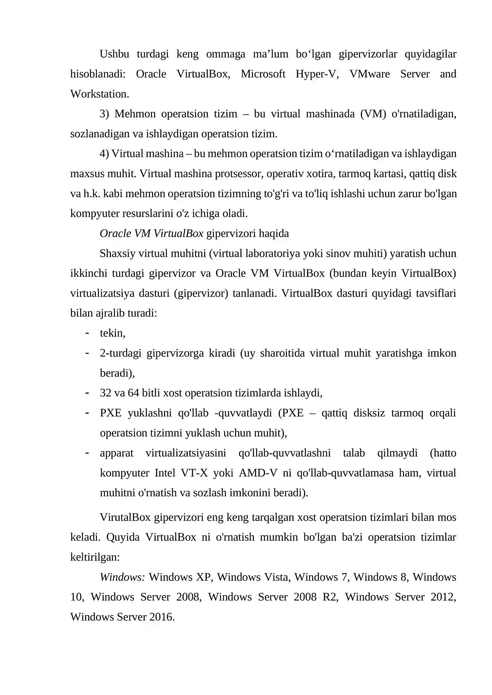 VirtualBox platformasida Virtual Mashina Yaratish va Sozlash 4