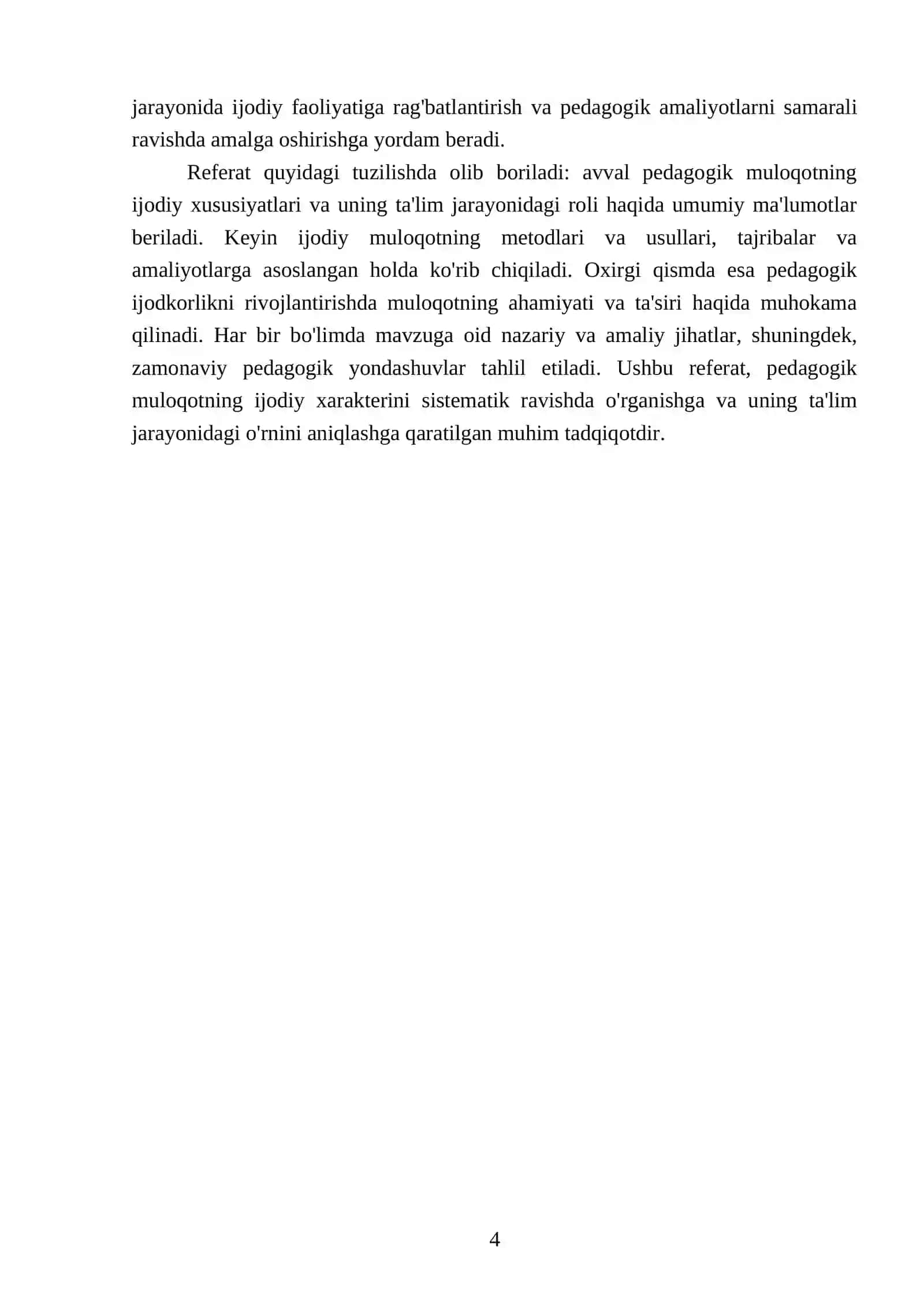 Pedagogik muloqotning ijodiy xarakteri 4