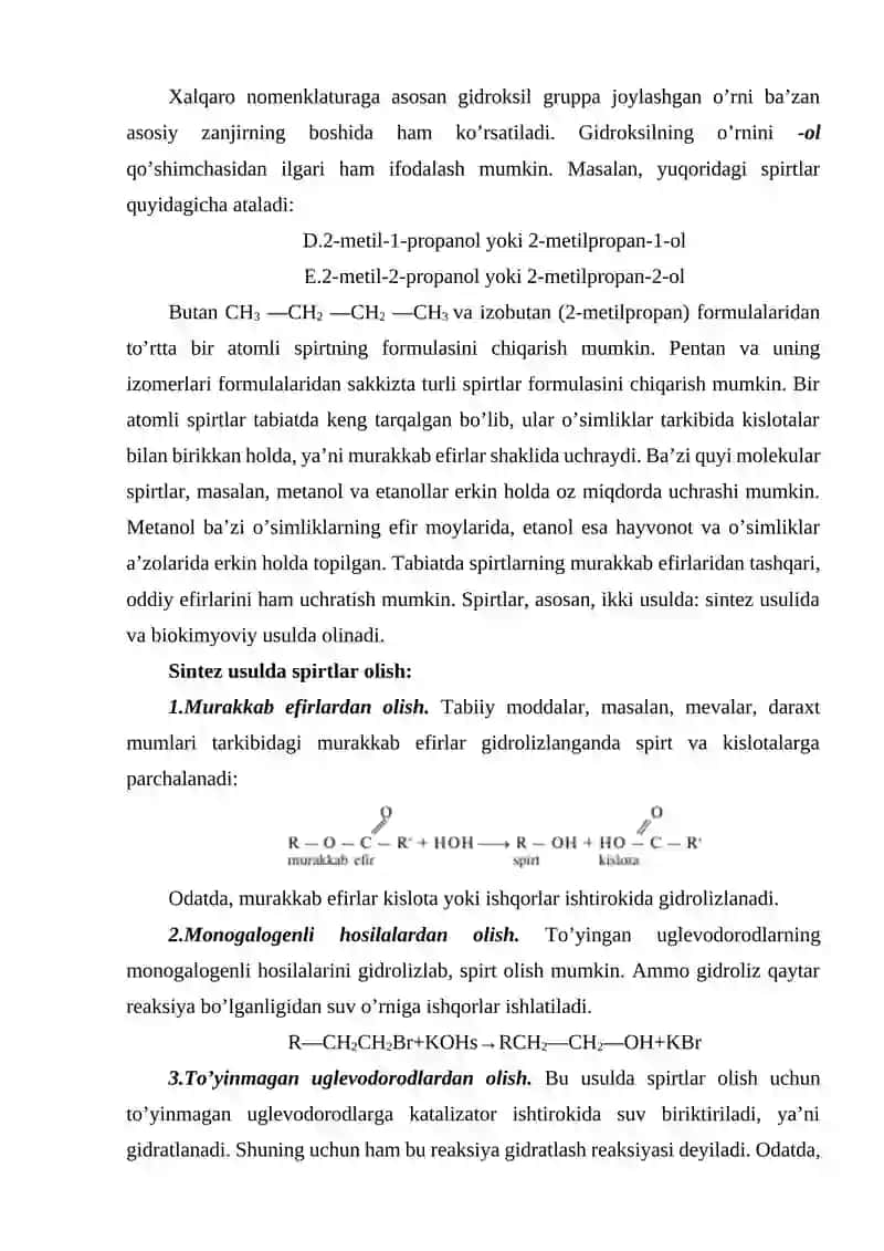 Ikki atomli spirtlar 4