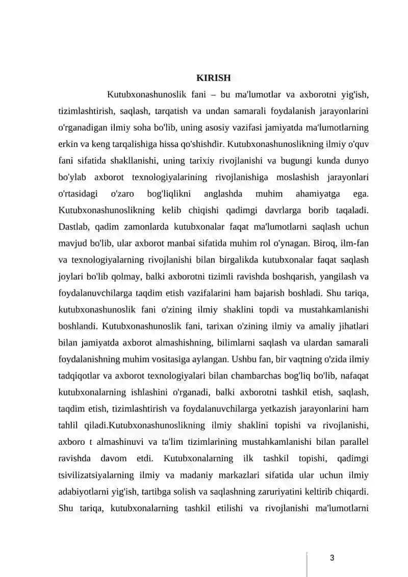 KUTUBXONASHUNOSLIK FANINING ILMIY O’QUV FANI SIFATIDA PAYDO BO’LISHI VA SHAKLLANISHI (XIX) 4