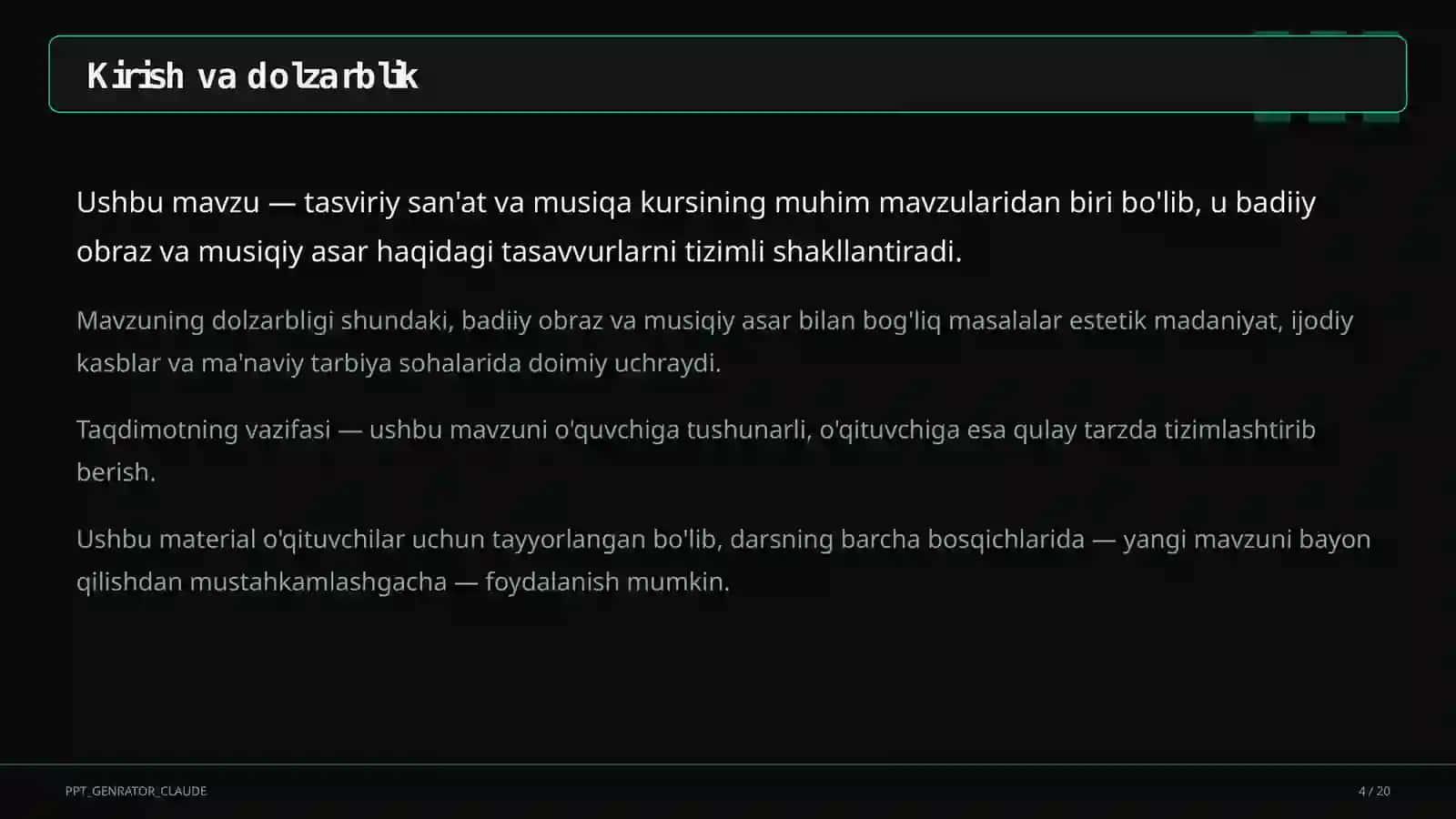 Me'morchilik yodgorliklari: Registon va Ichan-qal'a (6-sinf) 4