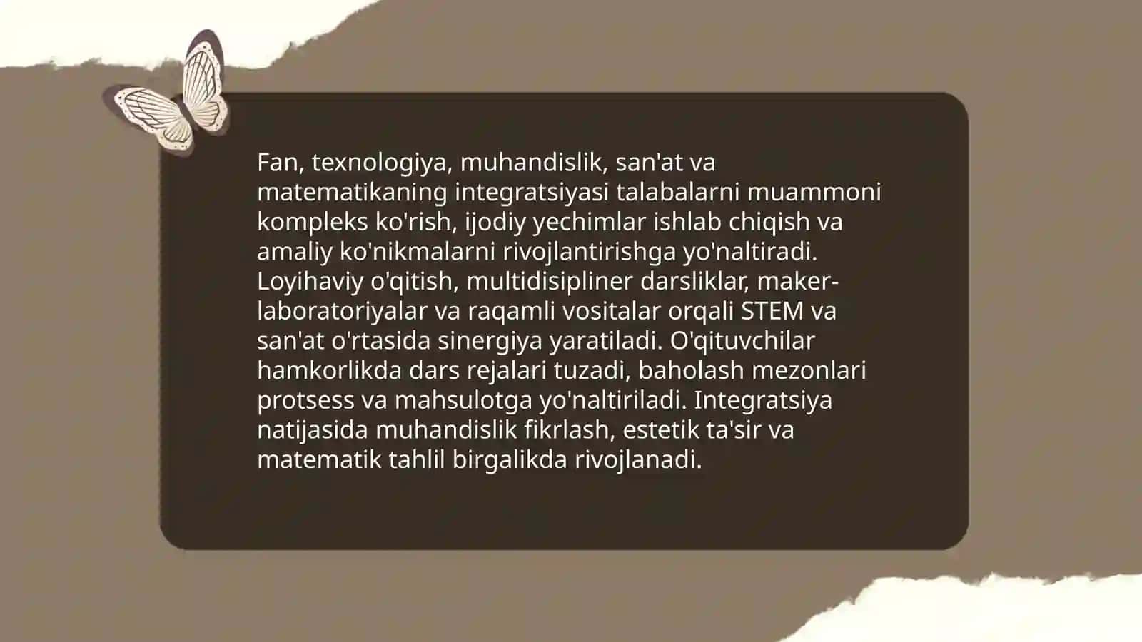 STEAM ta'lim (STEAM Education) 4