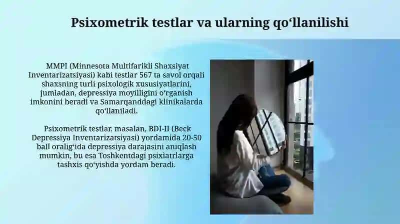 Depressiya holatlarida psixodiagnostika ahamiyati 4