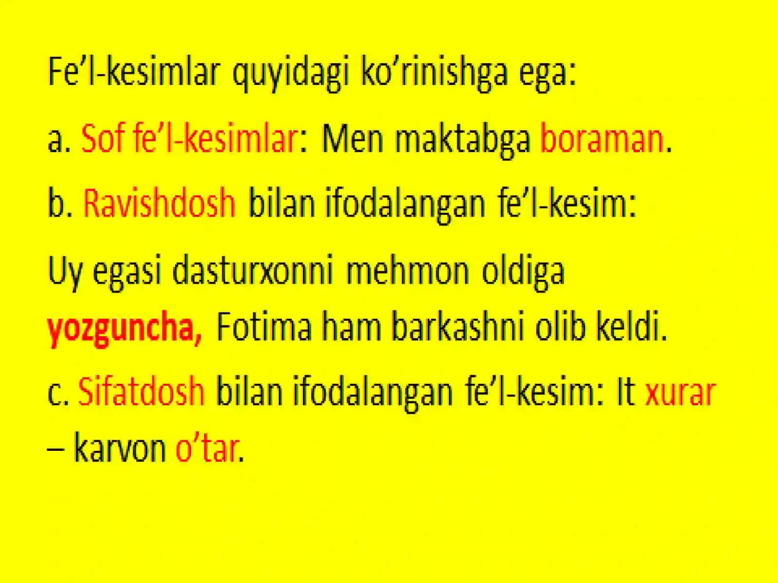 Kesimning tuzilishi va ko’rа turlari 4