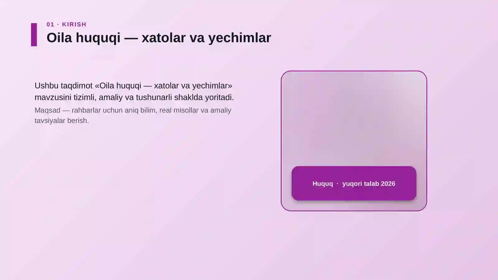 Oila huquqi — xatolar va yechimlar 4