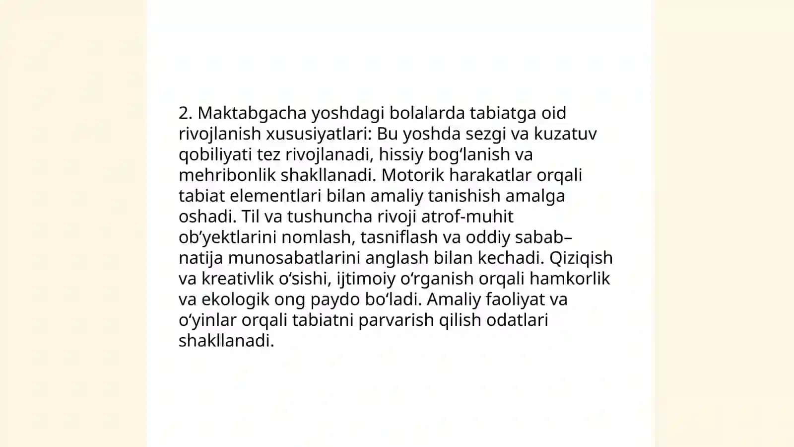 Maktabgacha ta'limda tabiat bilan tanishtirishning nazariy asoslari 4