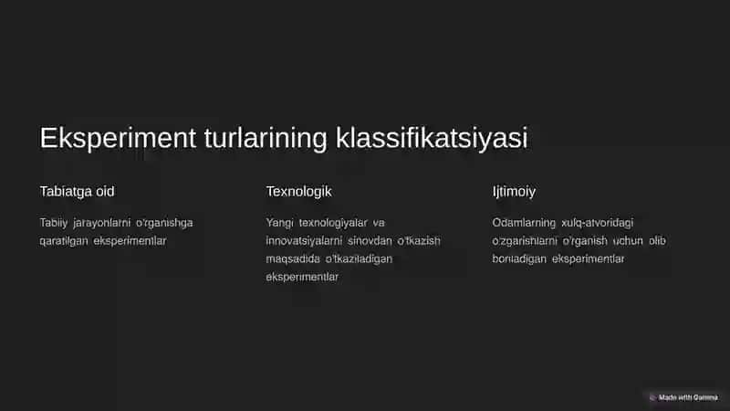 Boshqaruv tizimini tadqiq etishda eksperiment usuli 4