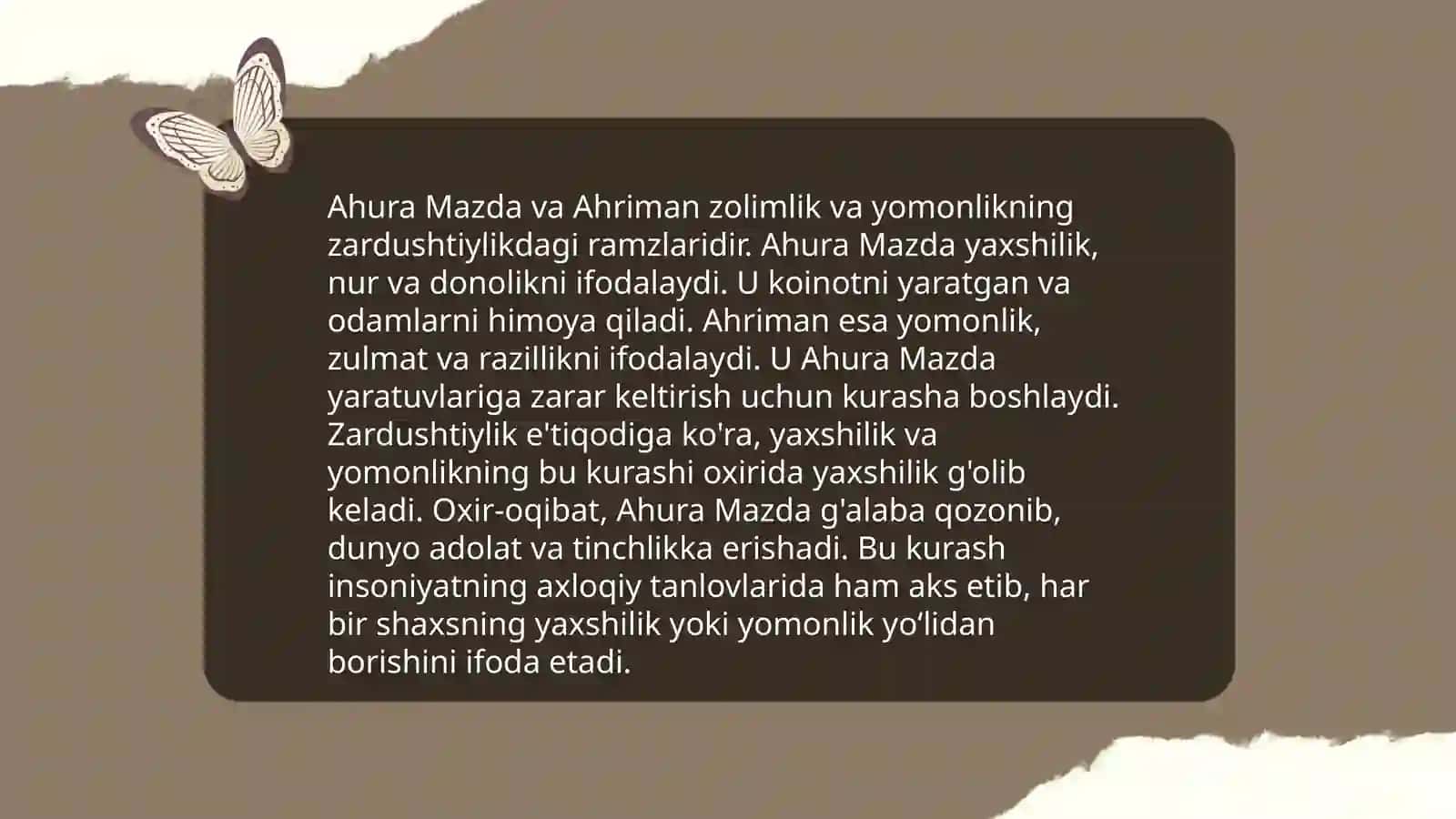 Zardushtiylikning teologik tizimi, diniy marosimlari va diniy iyerarxiyasi 4