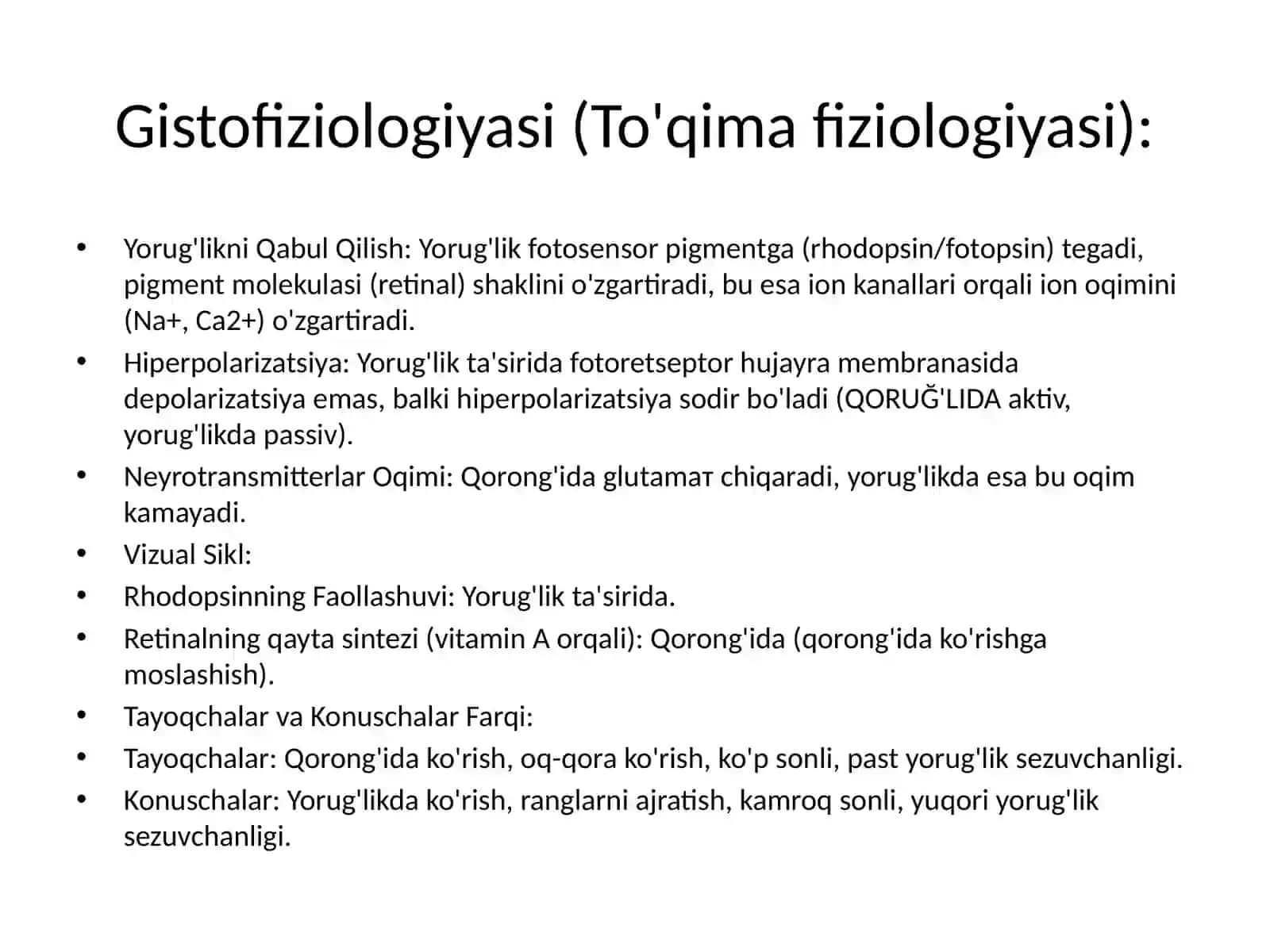 Fotoretseptor hujayralarining ultrastrukturasi va gistafiziologiyasi 4