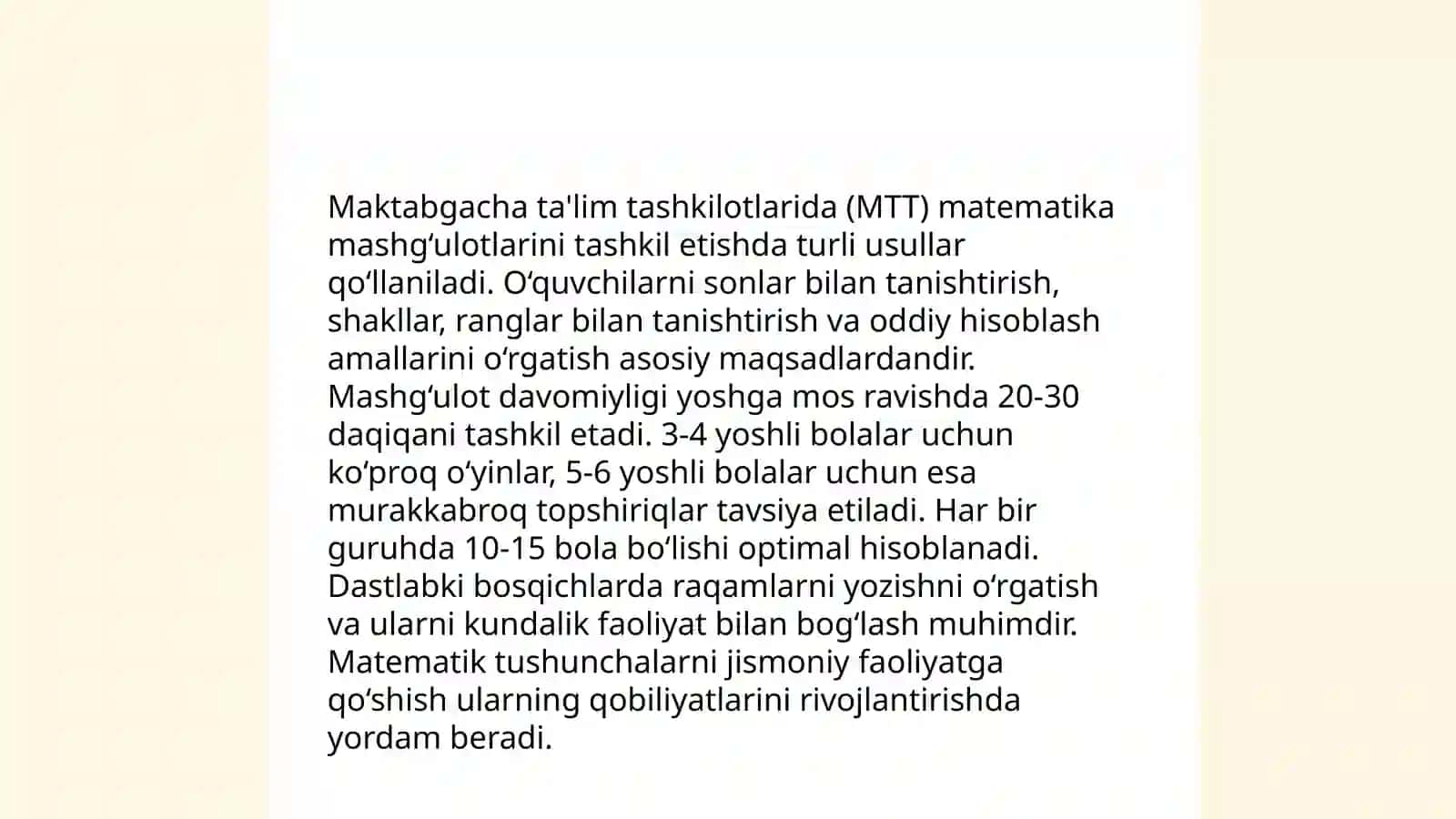 Bolalarda matematik tasavvurlarni shakllantirishda ta'limning tamoyillari 4